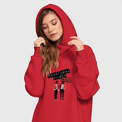 Женское худи-платье Twenty one pilots emotional roadshow, цвет: красный — фото 2