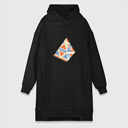 Женское худи-платье Vagodroch СССР milk pack, цвет: черный