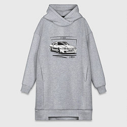 Женская толстовка-платье Toyota Supra MK3