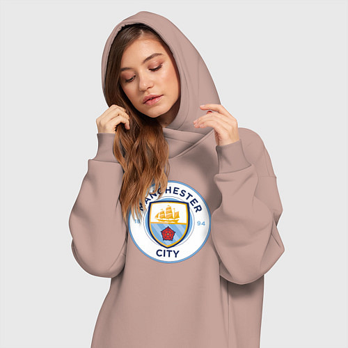 Женская толстовка-платье Manchester City FC / Пыльно-розовый – фото 3