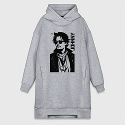 Женская толстовка-платье Johnny Depp - graphics