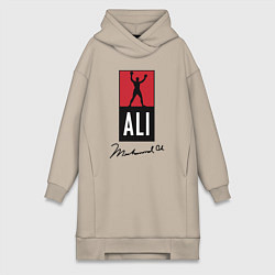 Женская толстовка-платье Muhammad Ali boxer