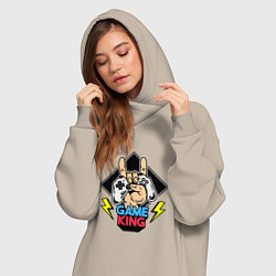 Женское худи-платье Король игры, цвет: миндальный — фото 2