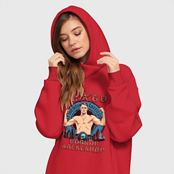 Женское худи-платье Александр Волков, цвет: красный — фото 2