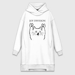 Женская толстовка-платье Joy Division - rock cat