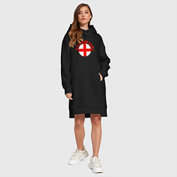 Женское худи-платье Coming home England, цвет: черный — фото 2