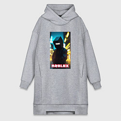 Женское худи-платье Roblox cyberpunk, цвет: меланж