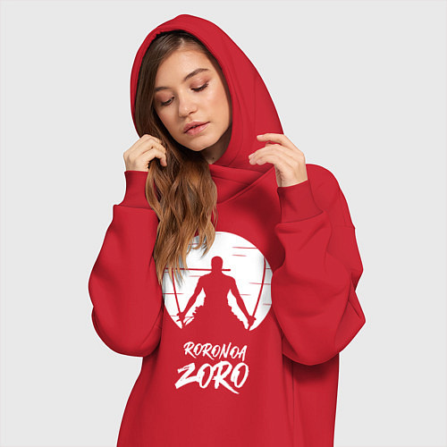 Женская толстовка-платье Ророноа Зоро / Красный – фото 3