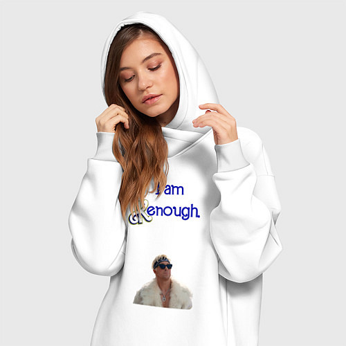 Женская толстовка-платье Im Kenough / Белый – фото 3