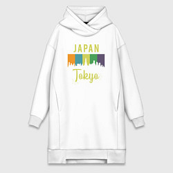 Женская толстовка-платье Токио Япония
