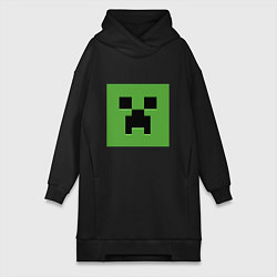 Женская толстовка-платье Minecraft creeper face