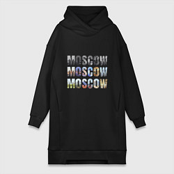 Женская толстовка-платье Moscow - Москва