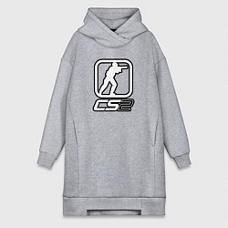 Женская толстовка-платье CS2 logo