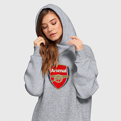 Женское худи-платье Arsenal fc sport, цвет: меланж — фото 2