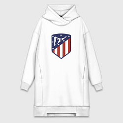 Женское худи-платье Atletico Madrid FC, цвет: белый