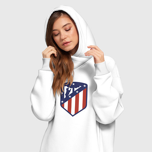 Женская толстовка-платье Atletico Madrid FC / Белый – фото 3