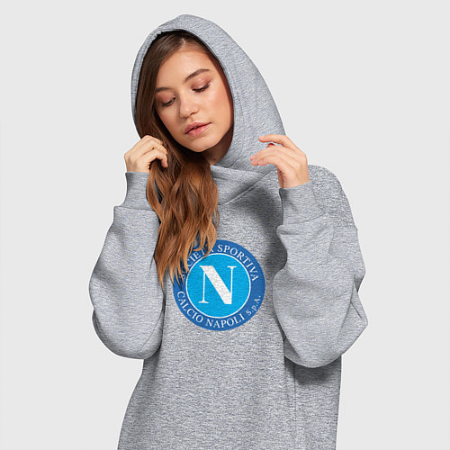 Женская толстовка-платье Napoli fc sport / Меланж – фото 3