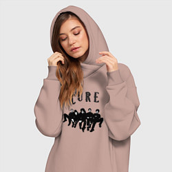 Женское худи-платье The Cure - A Band, цвет: пыльно-розовый — фото 2