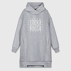 Женское худи-платье Star rock, цвет: меланж