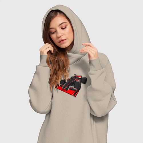Женская толстовка-платье Formula-1 McLaren / Миндальный – фото 3