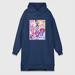 Женская толстовка-платье The amazing digital circus together