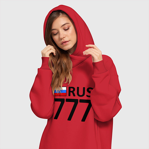Женская толстовка-платье RUS 777 / Красный – фото 3
