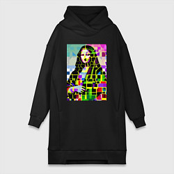 Женская толстовка-платье Mona Lisa - mosaic pop art