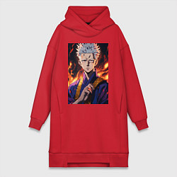 Женская толстовка-платье Satoru Gojo магическая битва