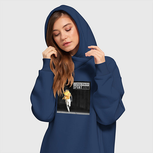 Женская толстовка-платье Sport frei - Lindemann / Тёмно-синий – фото 3