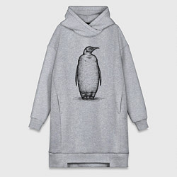 Женская толстовка-платье Пингвин стоит