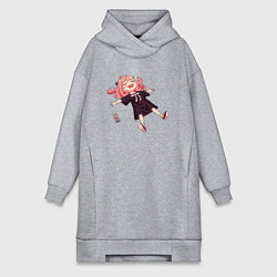 Женское худи-платье Аня из аниме и манги семья шпиона, цвет: меланж