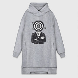 Женская толстовка-платье Человек дартс