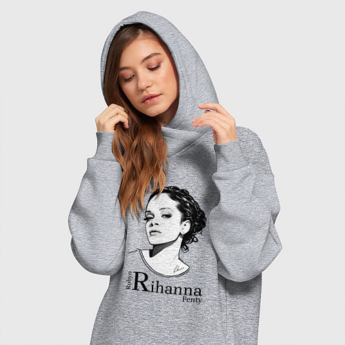 Женская толстовка-платье Рианна / Меланж – фото 3