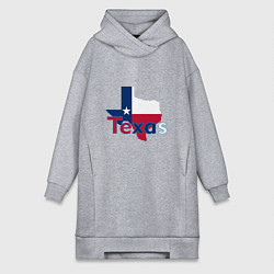 Женское худи-платье Texas, цвет: меланж