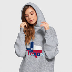 Женское худи-платье Texas, цвет: меланж — фото 2