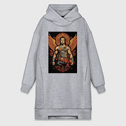 Женская толстовка-платье Боец и крылья