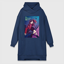 Женская толстовка-платье Евангелион Мисато Кацураги