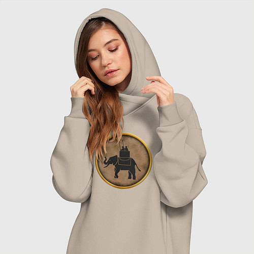 Женская толстовка-платье Мятежники-карфагеняне Rome: Total War / Миндальный – фото 3