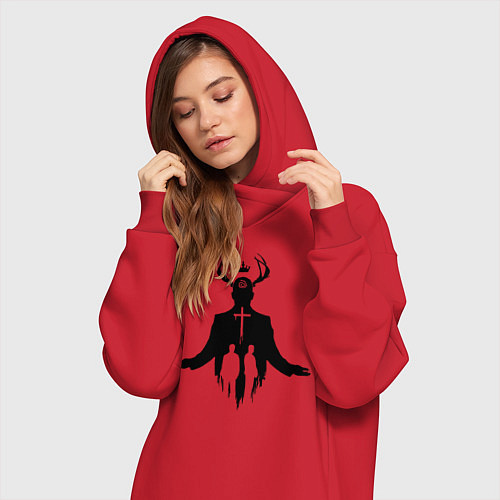 Женская толстовка-платье True Detective: Faith / Красный – фото 3