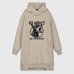 Женская толстовка-платье Нет пощады нечестивым