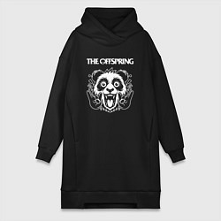 Женское худи-платье The Offspring rock panda, цвет: черный