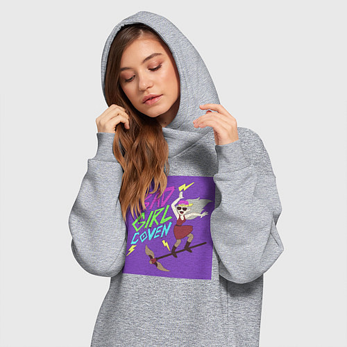 Женская толстовка-платье Плохие девушки / Меланж – фото 3