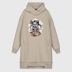 Женская толстовка-платье Тетрис убийца