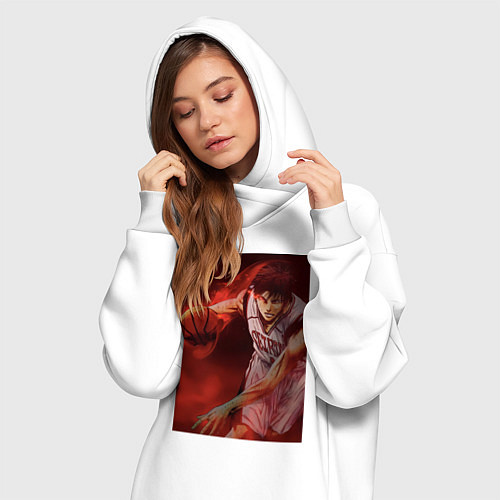 Женская толстовка-платье Баскетбол Тайга Кагами / Белый – фото 3