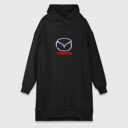 Женская толстовка-платье Mazda logo