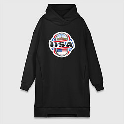 Женское худи-платье Style USA, цвет: черный