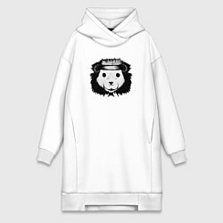 Женская толстовка-платье Дикий медвежий характер