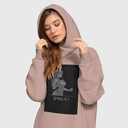 Женское худи-платье Милый во Франксе Зеро Ту в купальнике, цвет: пыльно-розовый — фото 2