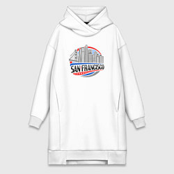 Женская толстовка-платье Сан-Франциско