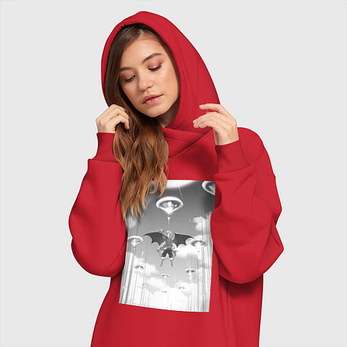 Женская толстовка-платье О моём перерождении в слизь Римуру Темпест князь т / Красный – фото 3